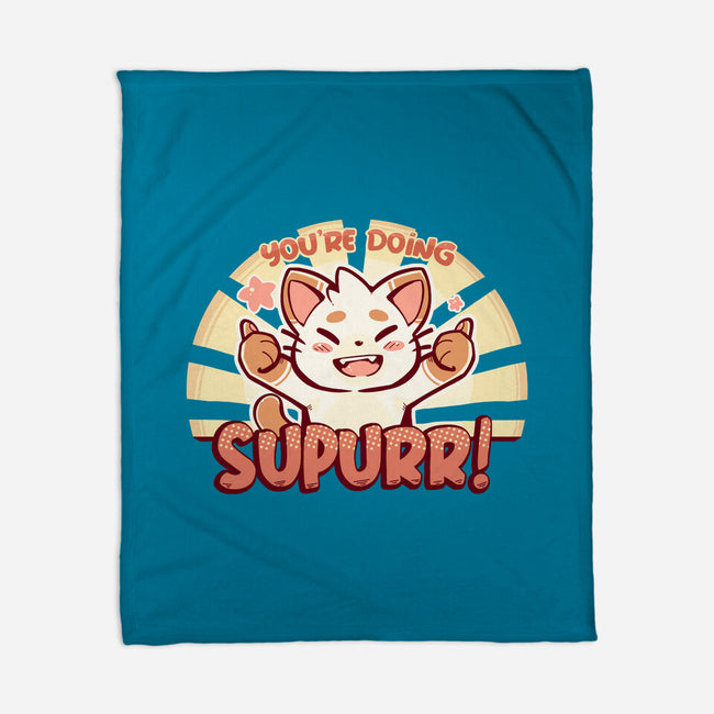 You're Doing SuPURR-none fleece blanket-TechraNova