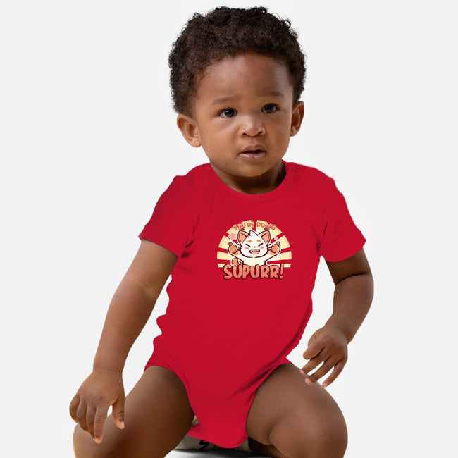 You're Doing SuPURR-baby basic onesie-TechraNova