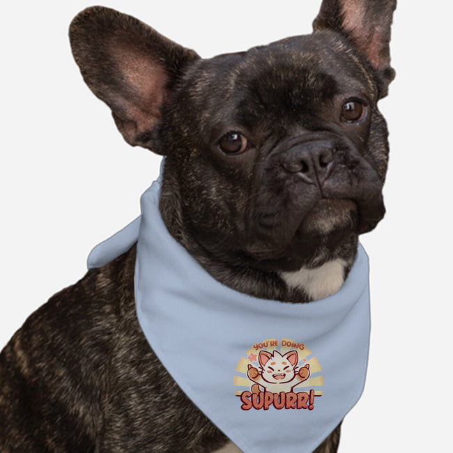 You're Doing SuPURR-dog bandana pet collar-TechraNova