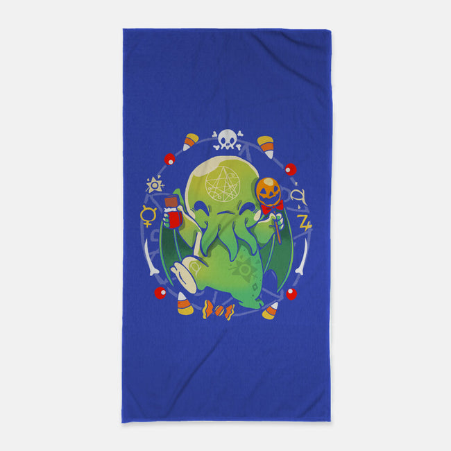 Call Of Halloween-none beach towel-Vallina84