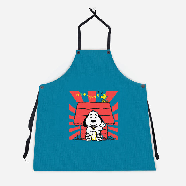 Lucky Dog-unisex kitchen apron-CoD Designs