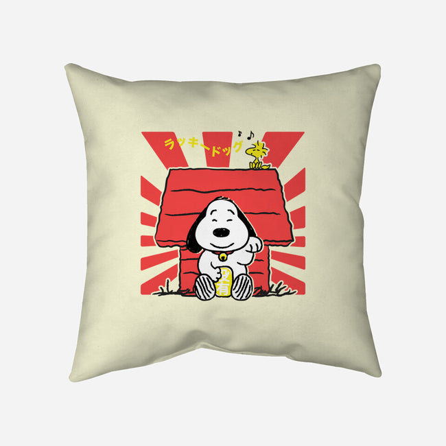 Lucky Dog-none removable cover w insert throw pillow-CoD Designs