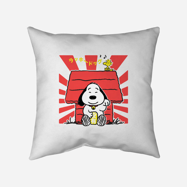 Lucky Dog-none removable cover w insert throw pillow-CoD Designs