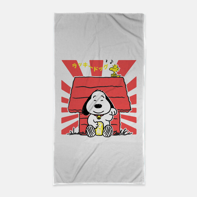 Lucky Dog-none beach towel-CoD Designs
