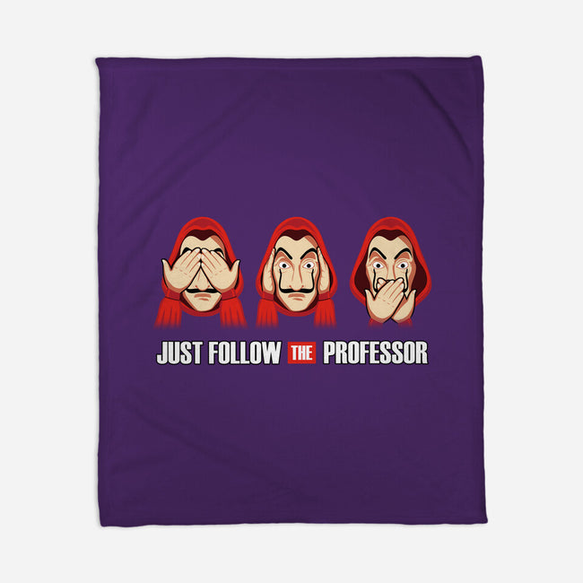 Follow The Professor-none fleece blanket-NMdesign