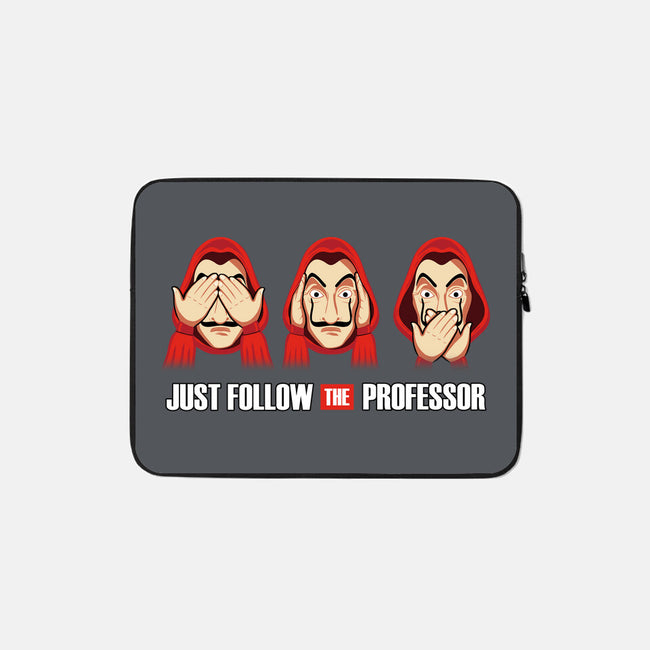 Follow The Professor-none zippered laptop sleeve-NMdesign