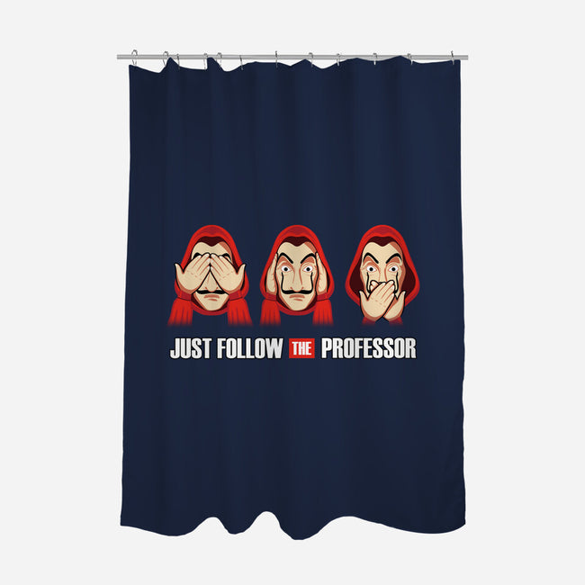 Follow The Professor-none polyester shower curtain-NMdesign