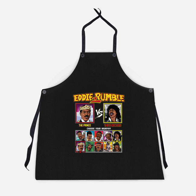 Eddie 2 Rumble-unisex kitchen apron-Retro Review