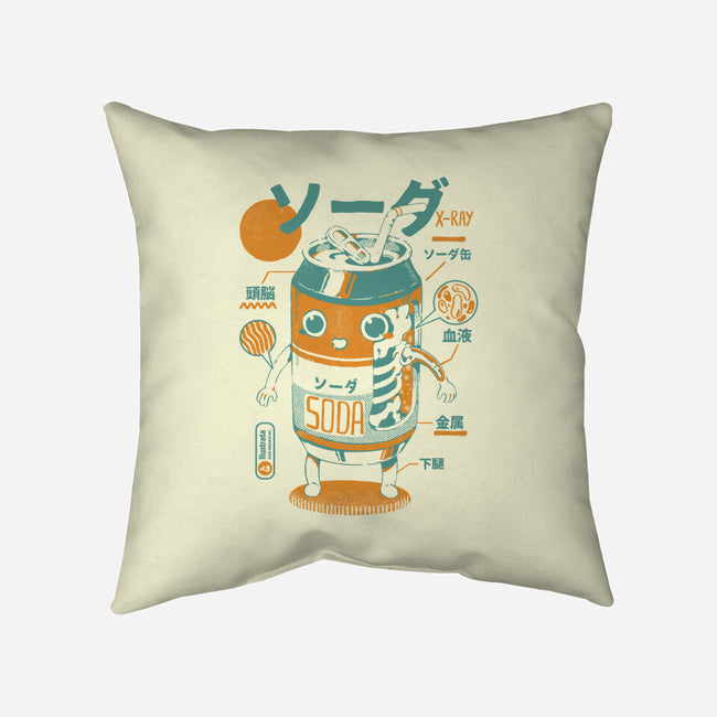 Soda Can X-Ray-none removable cover w insert throw pillow-ilustrata