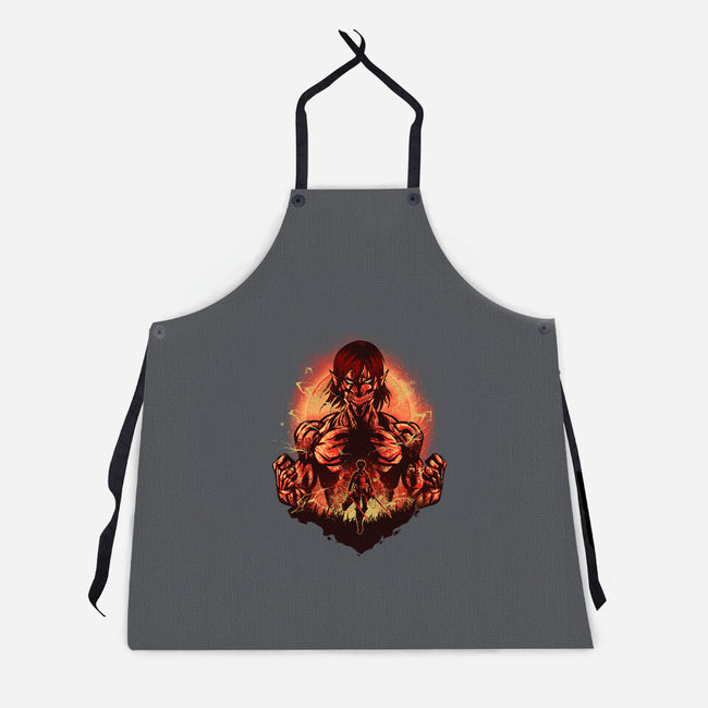 Attack Of Eren-unisex kitchen apron-hypertwenty