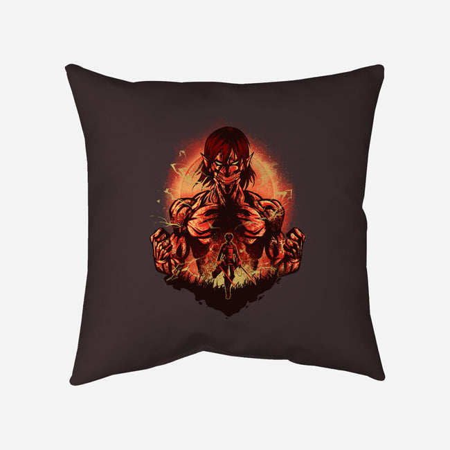 Attack Of Eren-none removable cover w insert throw pillow-hypertwenty
