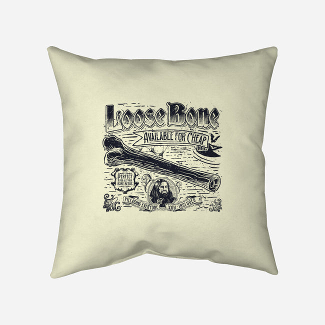 Loose Bone-none removable cover throw pillow-teesgeex