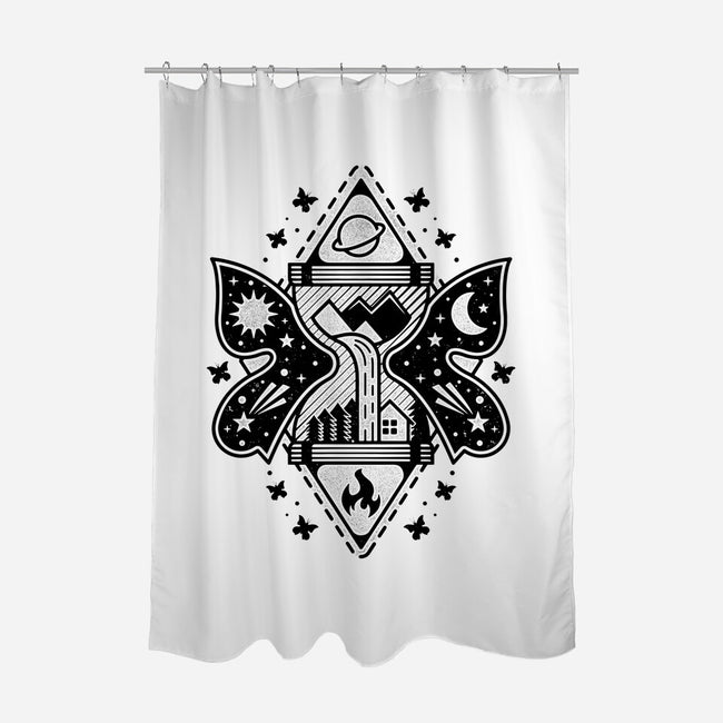 Fantasy Hourglass-none polyester shower curtain-Logozaste
