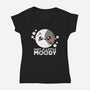 Just Moody-womens v-neck tee-NemiMakeit