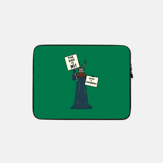 The End Is Ni!-none zippered laptop sleeve-Boggs Nicolas