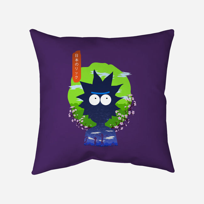 Rick In Japan-none removable cover throw pillow-Jackson Lester