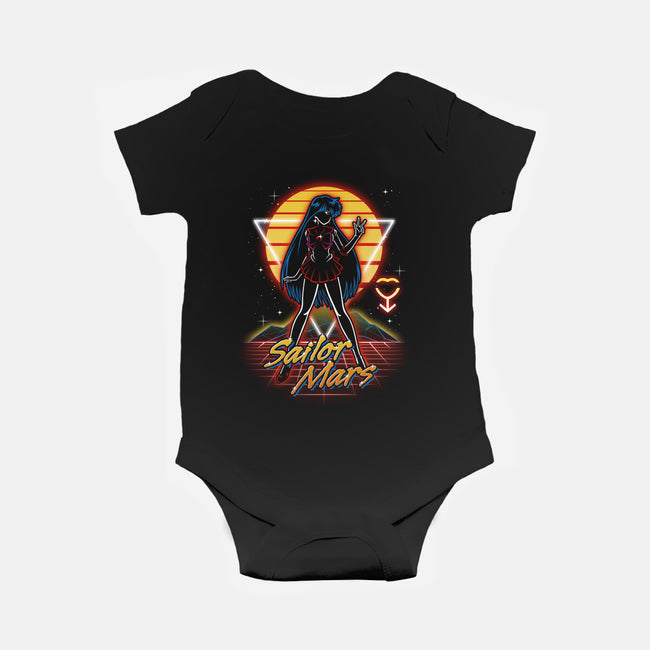 Retro Mars Guardian-baby basic onesie-Olipop