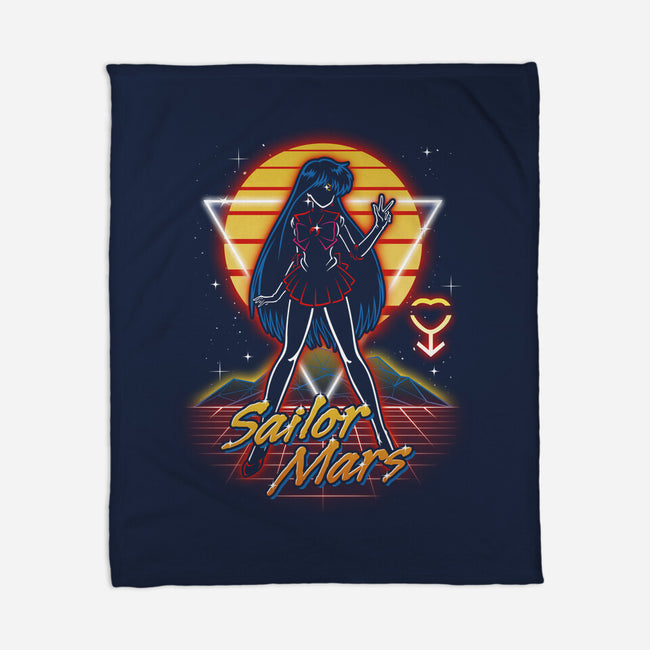 Retro Mars Guardian-none fleece blanket-Olipop