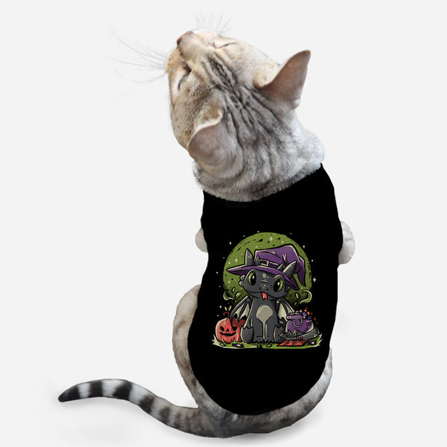 Fury Halloween-cat basic pet tank-eduely