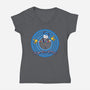Dinosaur DNA-womens v-neck tee-dalethesk8er