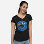 Dinosaur DNA-womens v-neck tee-dalethesk8er