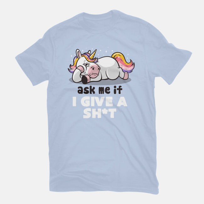 Ask Me If I Give A Shit-womens basic tee-eduely