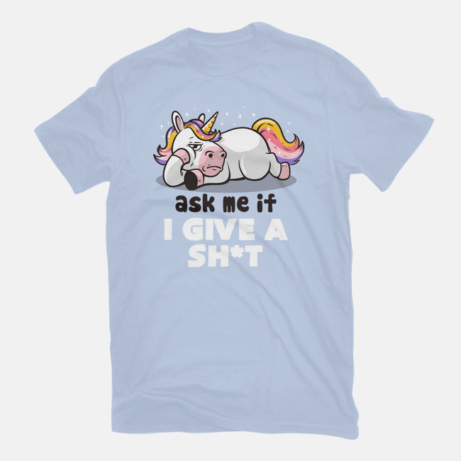 Ask Me If I Give A Shit-mens basic tee-eduely