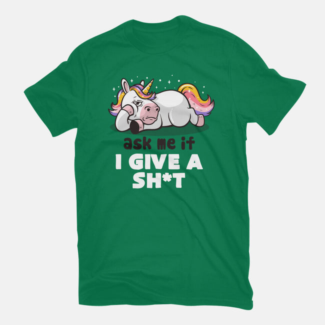 Ask Me If I Give A Shit-womens basic tee-eduely