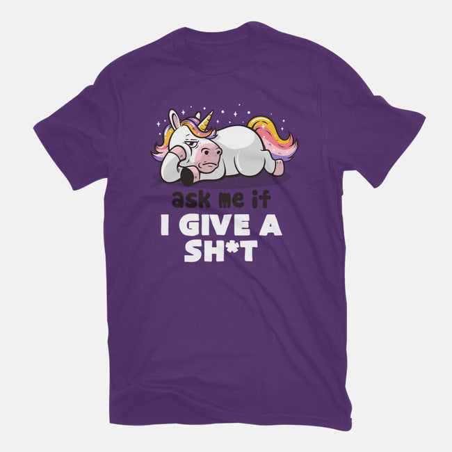 Ask Me If I Give A Shit-mens premium tee-eduely
