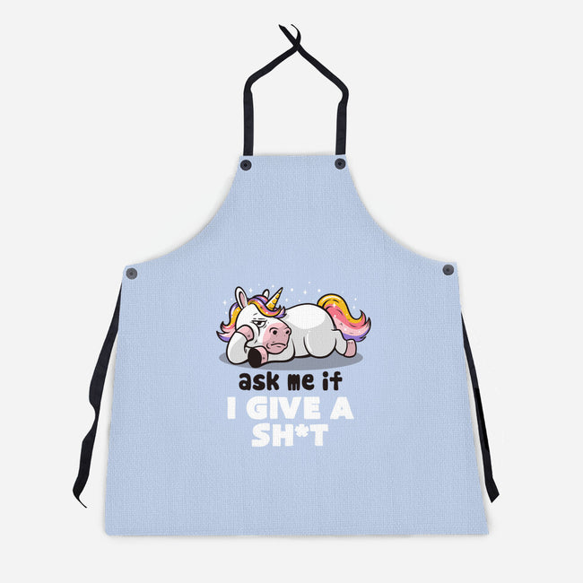 Ask Me If I Give A Shit-unisex kitchen apron-eduely
