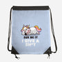 Ask Me If I Give A Shit-none drawstring bag-eduely
