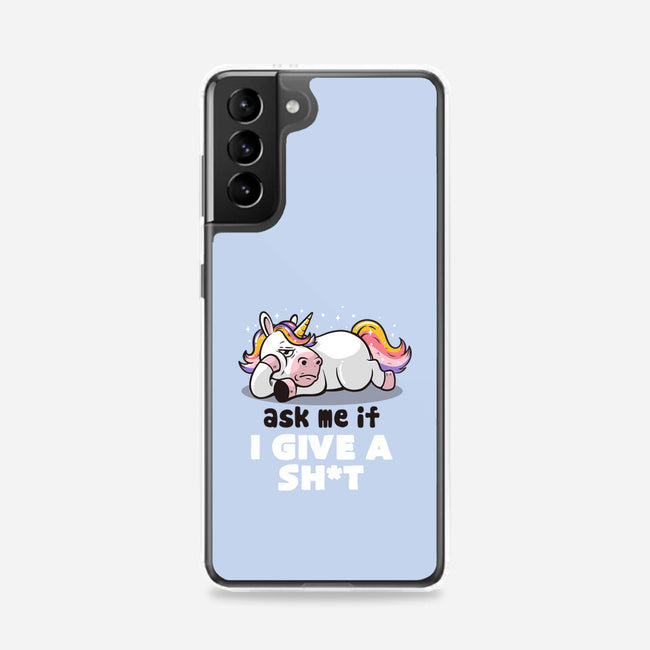 Ask Me If I Give A Shit-samsung snap phone case-eduely