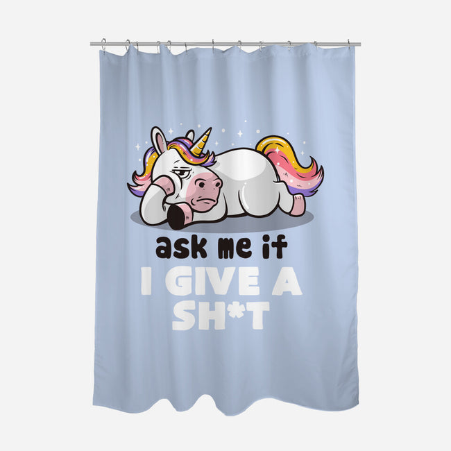 Ask Me If I Give A Shit-none polyester shower curtain-eduely