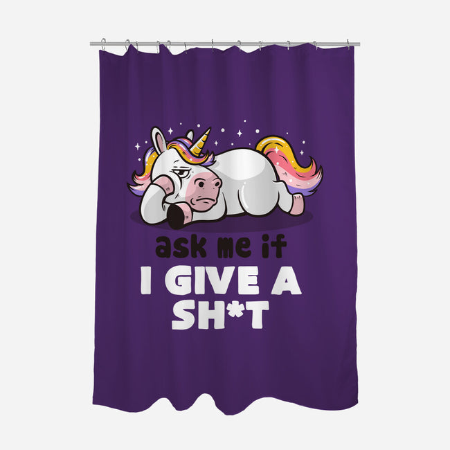 Ask Me If I Give A Shit-none polyester shower curtain-eduely