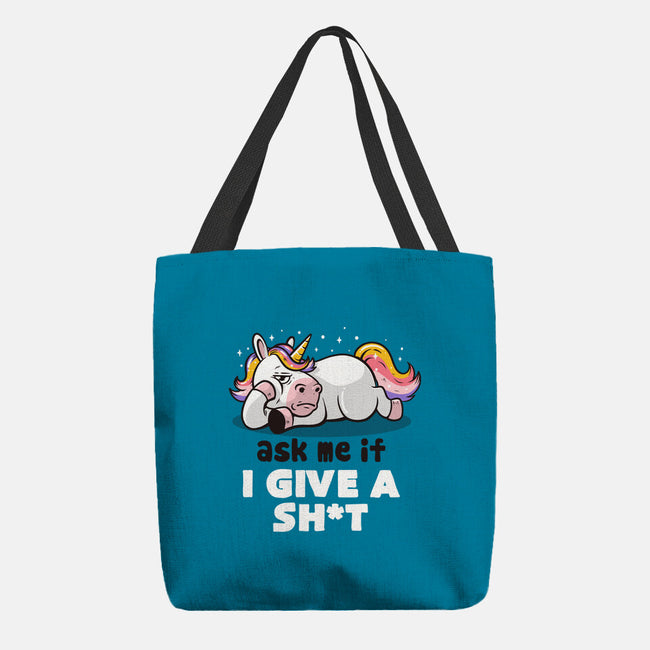Ask Me If I Give A Shit-none basic tote-eduely