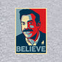The Believer-womens off shoulder sweatshirt-Adams Pinto