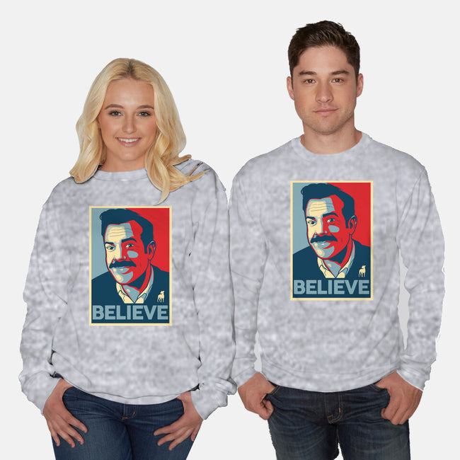 The Believer-unisex crew neck sweatshirt-Adams Pinto