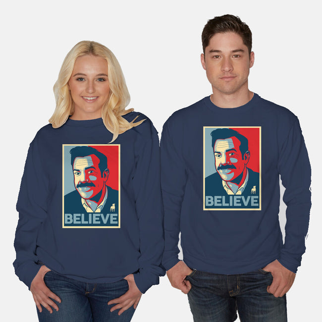 The Believer-unisex crew neck sweatshirt-Adams Pinto