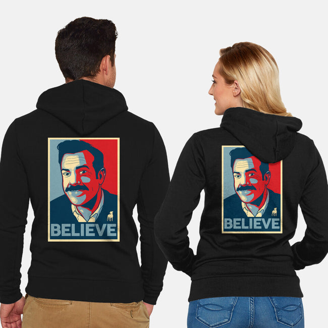 The Believer-unisex zip-up sweatshirt-Adams Pinto