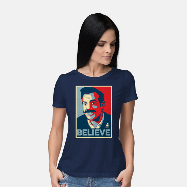 The Believer-womens basic tee-Adams Pinto