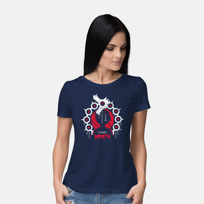 Sin Of Wrath Dragon-womens basic tee-Logozaste