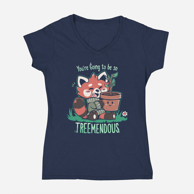 TREEmendous-womens v-neck tee-TechraNova