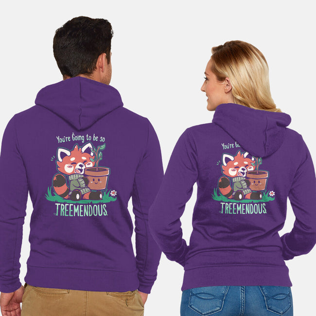 TREEmendous-unisex zip-up sweatshirt-TechraNova
