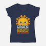 Sarcastic Sunshine-womens v-neck tee-NemiMakeit