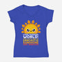 Sarcastic Sunshine-womens v-neck tee-NemiMakeit