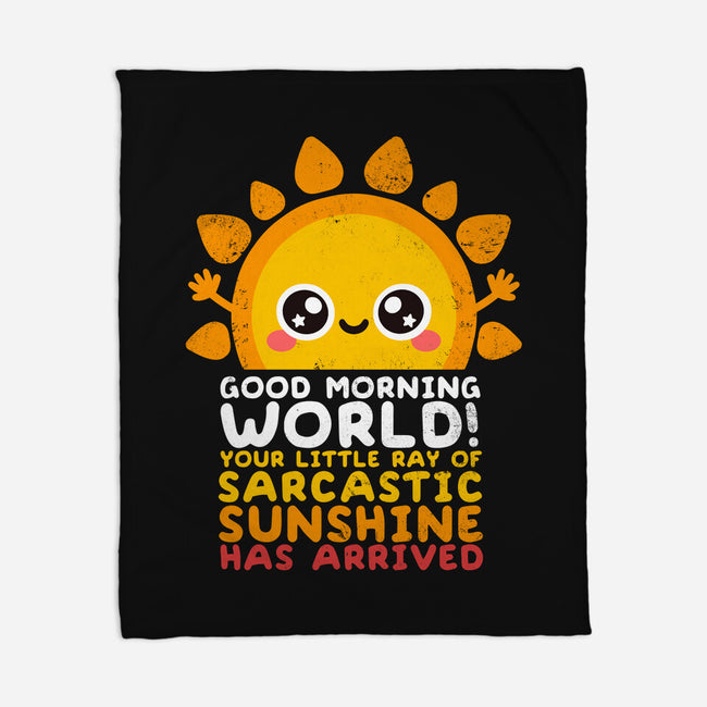 Sarcastic Sunshine-none fleece blanket-NemiMakeit