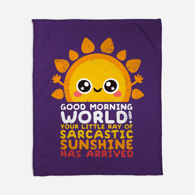 Sarcastic Sunshine-none fleece blanket-NemiMakeit