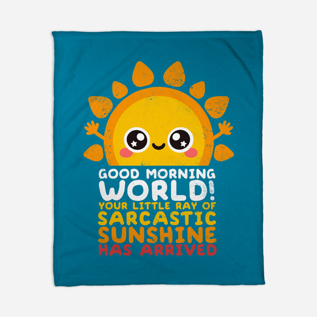 Sarcastic Sunshine-none fleece blanket-NemiMakeit