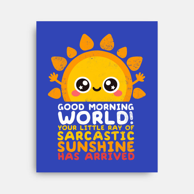 Sarcastic Sunshine-none stretched canvas-NemiMakeit