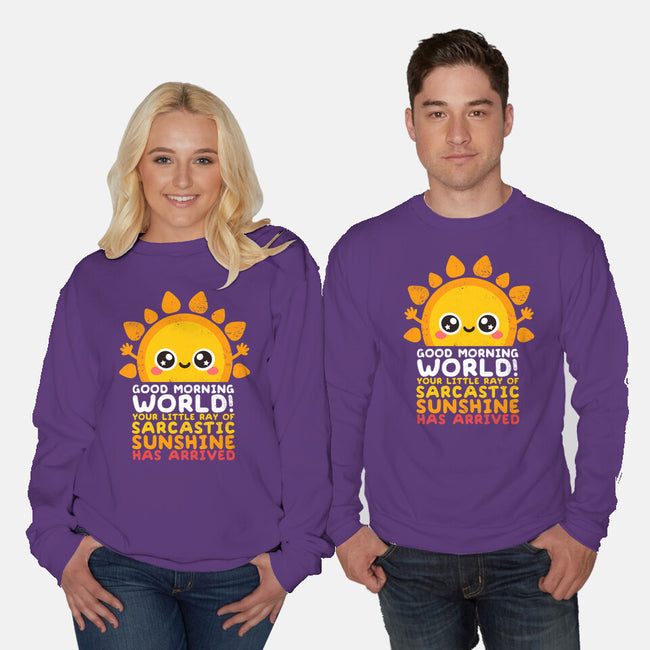 Sarcastic Sunshine-unisex crew neck sweatshirt-NemiMakeit